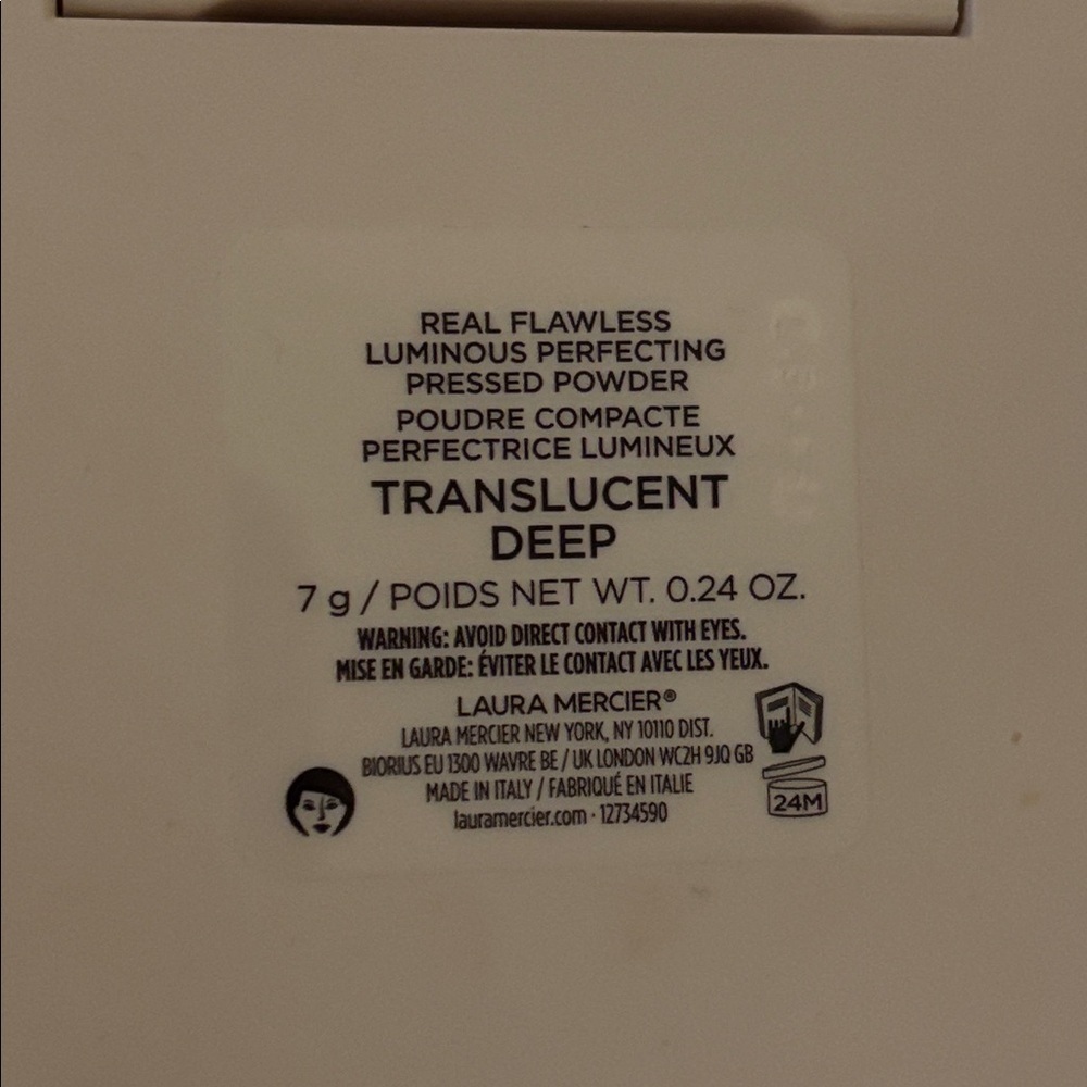 Laura Mercier Real Flawless Luminous perfecting Pressed powder Translucent Deep - Picture 4 of 8